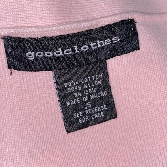 Goodclothes pink knit top size small cotton blend - Picture 4 of 5